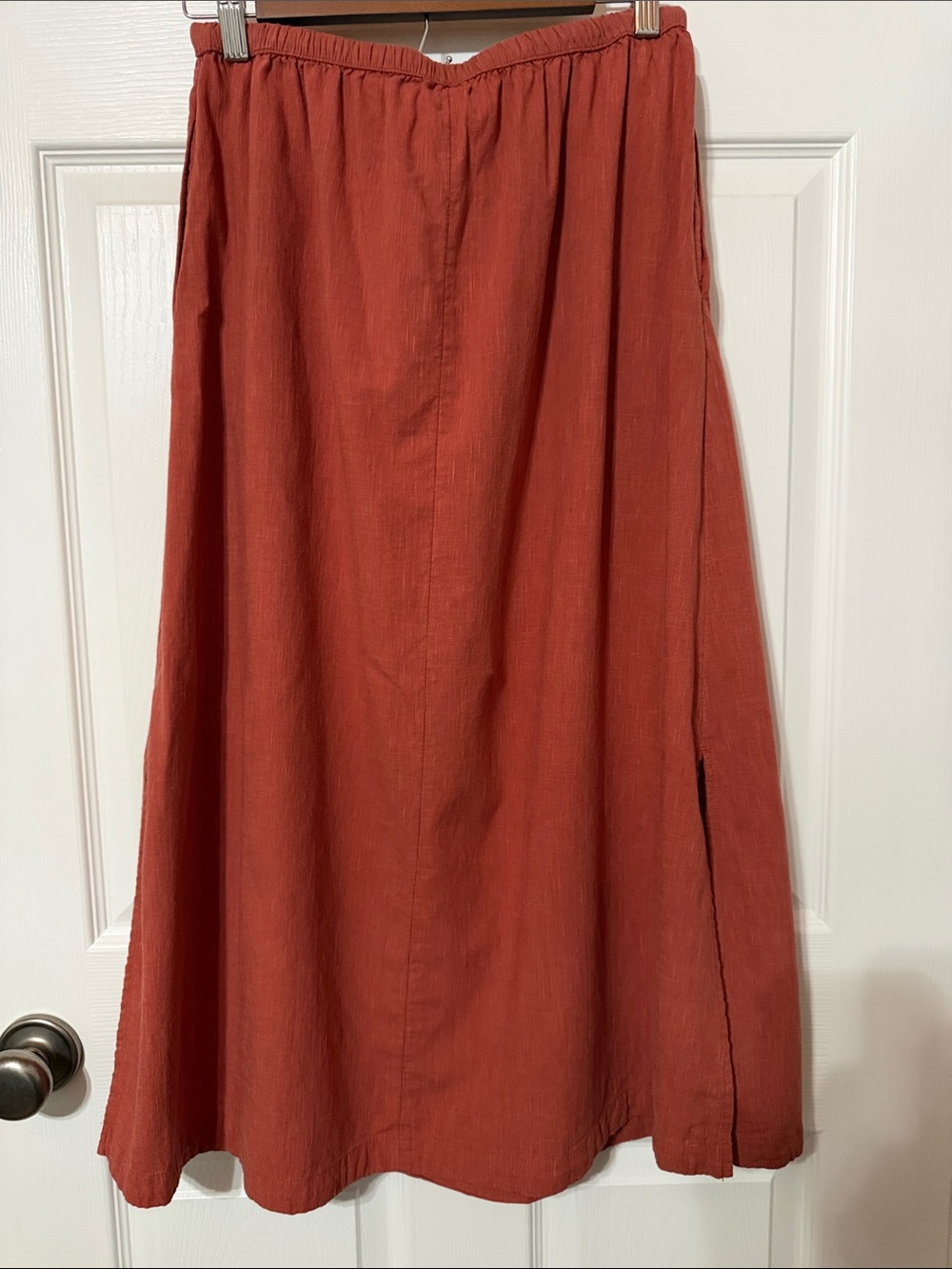 Universal Thread Rust-Red Drawstring Skirt - Picture 2 of 3